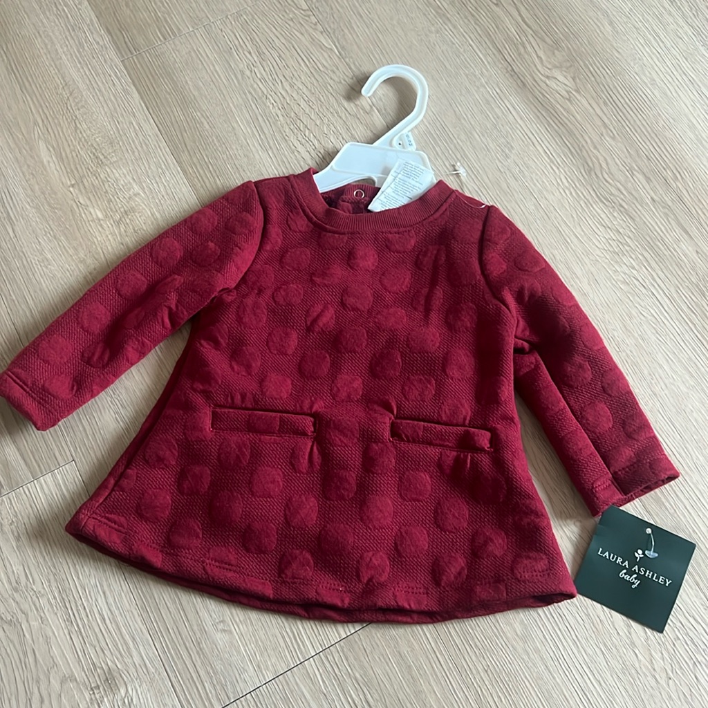 Nwt Laura Ashley Baby Size 6-9m Matching 2pc Outfit Set